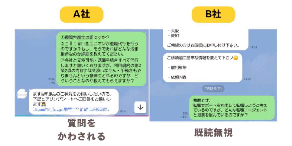 各社LINE比較